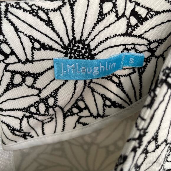 J. Mclaughlin Floral Daisy Print Dress Knee Length - Picture 7 of 8